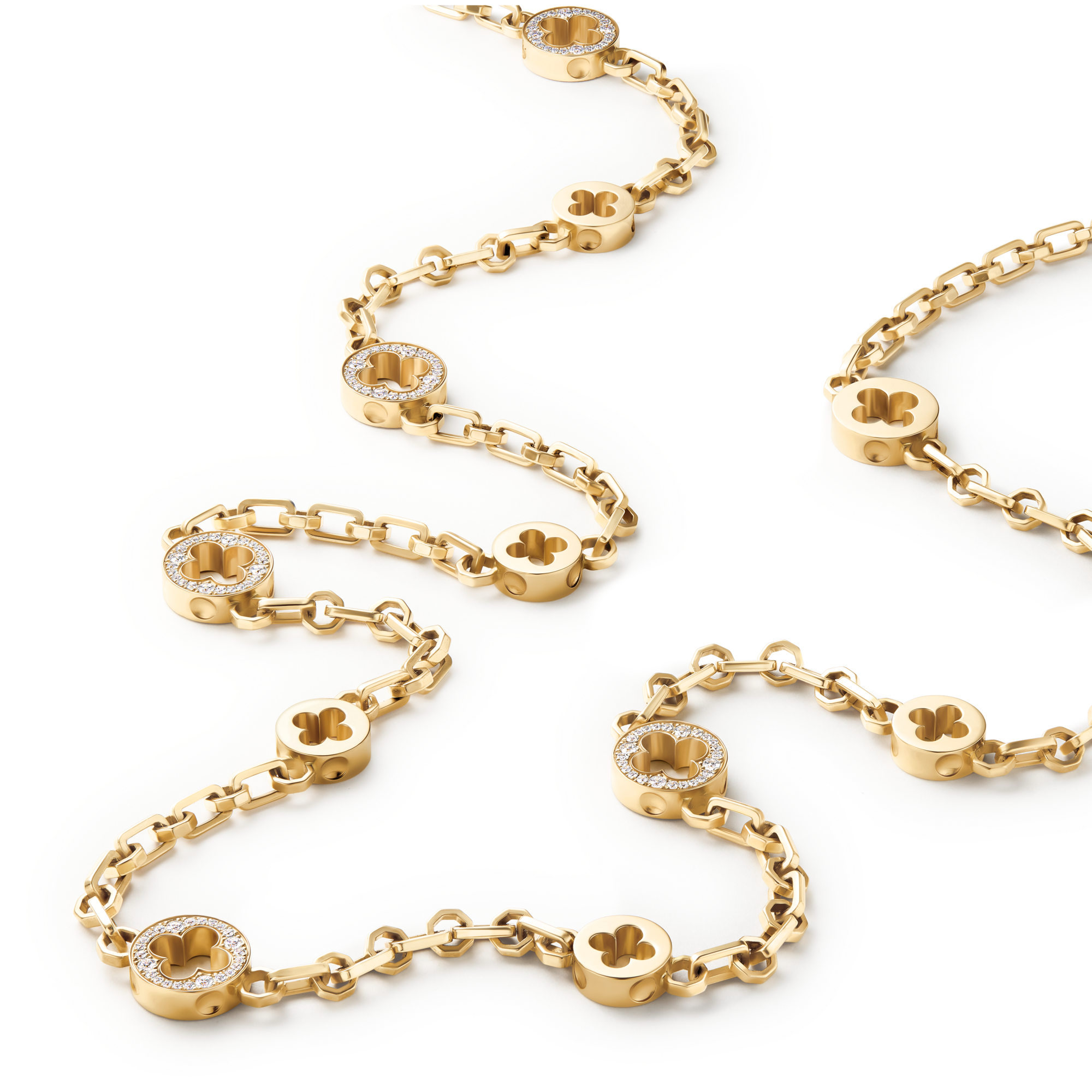 Louis Vuitton ゴールドネックレス Louis Vuitton x Nigo Squared Necklace ゴールド ネックレス (Louis